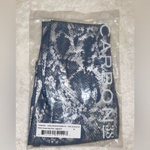 Unopened Carbon 38 Metallic Snake High-Rise Full Length Leggings Size-Medium
